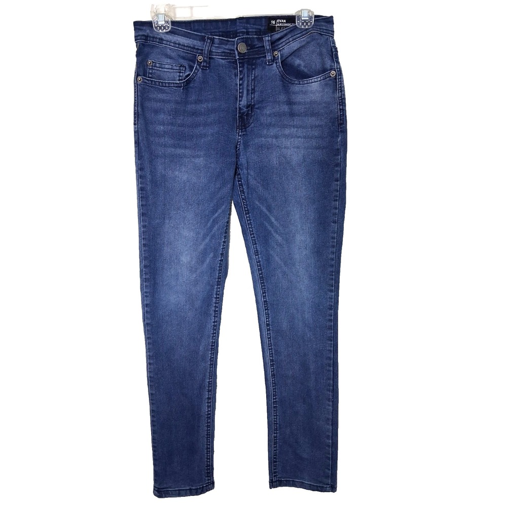 Buffalo David Bitton Boys Evan Slim Straight Fit Jeans Youth Size‎ 16 Normcore
